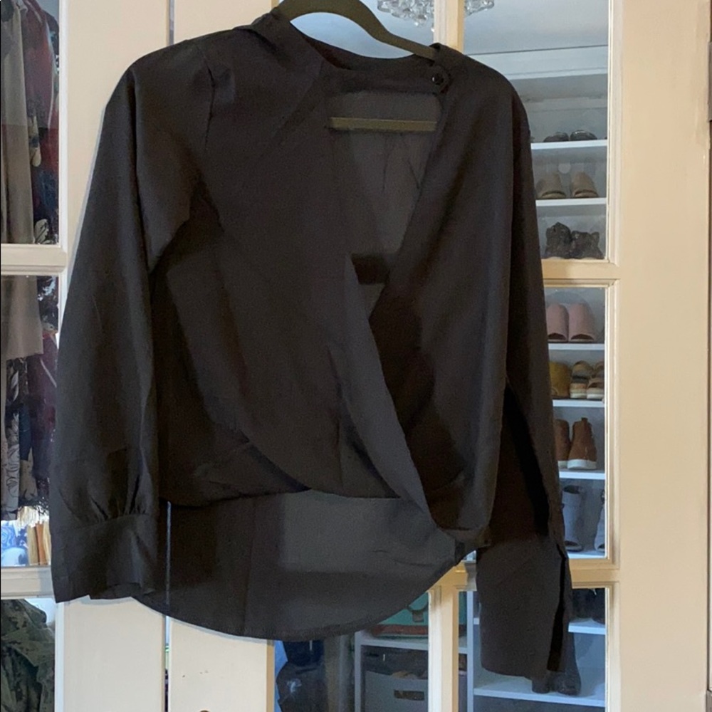 Dark gray blouse